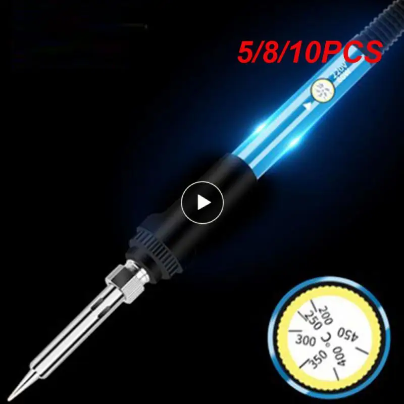 

5/8/10PCS Heat 60w Handle Adjustable Temperature Welding Mini Electric Tips Repair Tool 806 Rework Station Soldering Iron Pencil