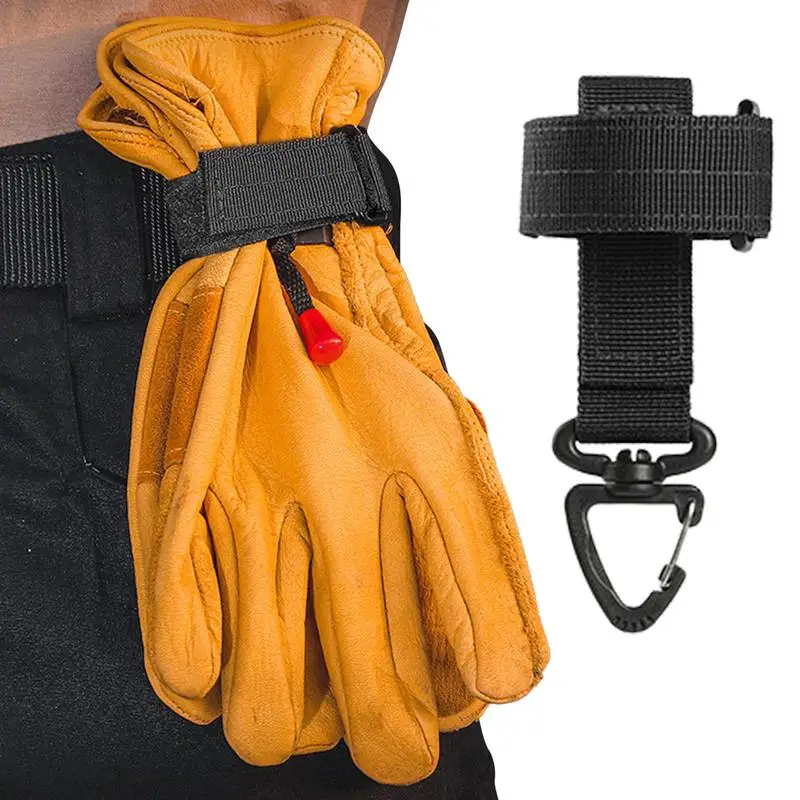 Glove Clips Adjustable Glove Holder Clip Emergency Firefighter Glove Strap Firefighting Glove Safety Strap For Belt Guard