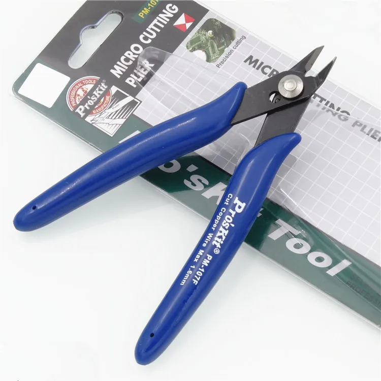 100% Original Pro'sKit PM-107F PM-107C Diagonal Pliers Electrician Precision Cutting Plier Stripping Tool