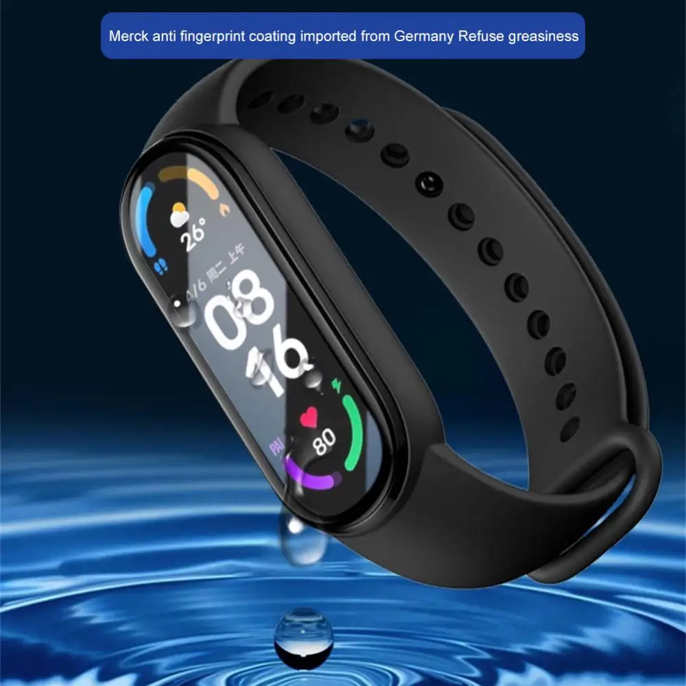 

Glass Protective Case Bracelet Accessories Protective Film Explosion-proof For Xiaomi Mi Band 4 5 6 7 Full Cover Film
