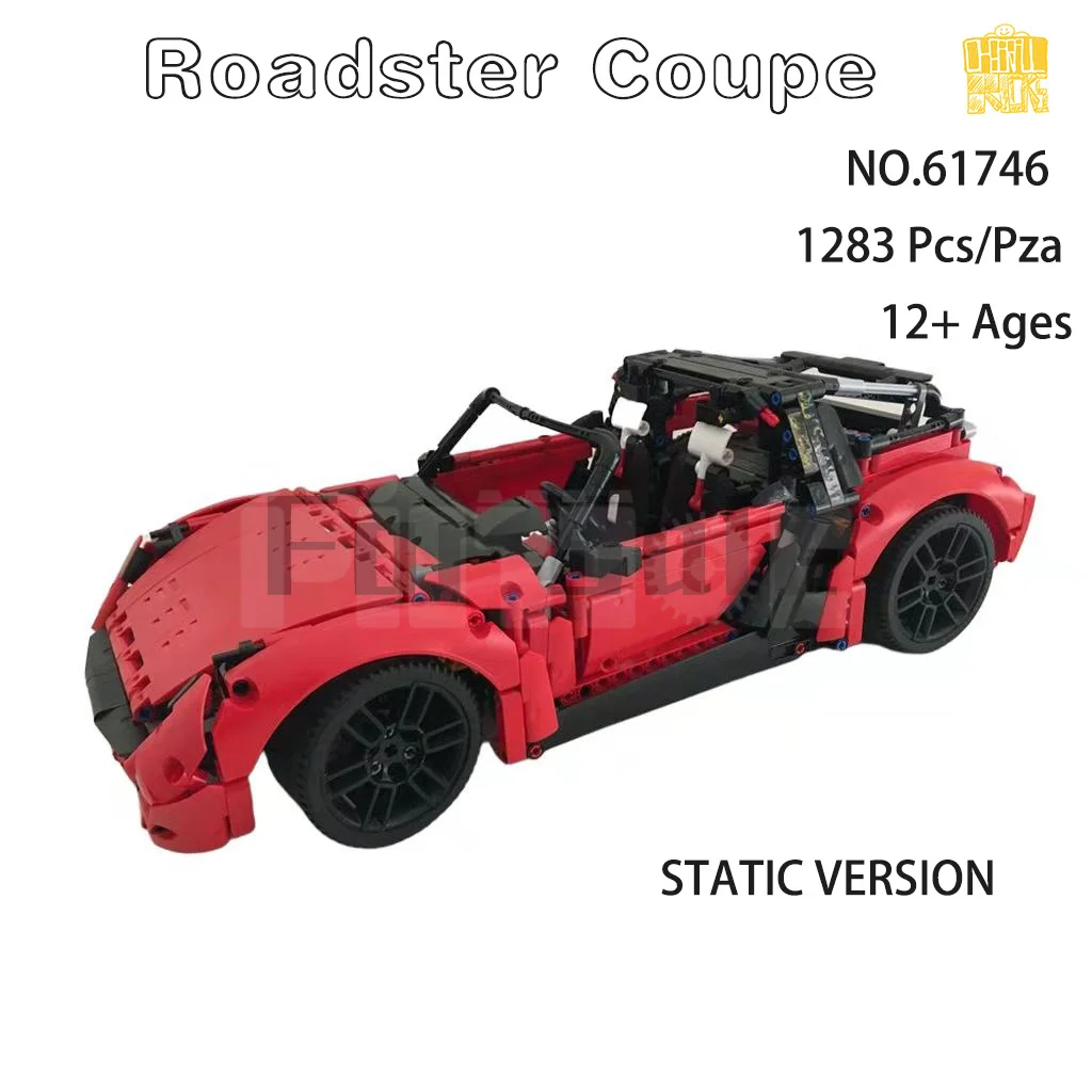 Модель Moc 61746 Roadsteri Coupe с PDF-рисунком, строительные блоки LEGOin, кирпичи, детские игрушки «сделай сам», подарки на день рождения и Рождество