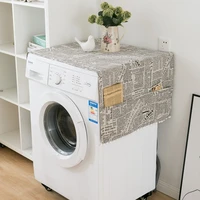 dust cover cotton and linen cover towel multi purpose dust cover single door refrigerator washing machine dust cover
