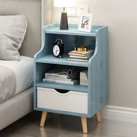 modern simple wood bedstand bedside nightstand sofa side cabinet container cupboard end night table storage organizer muebles