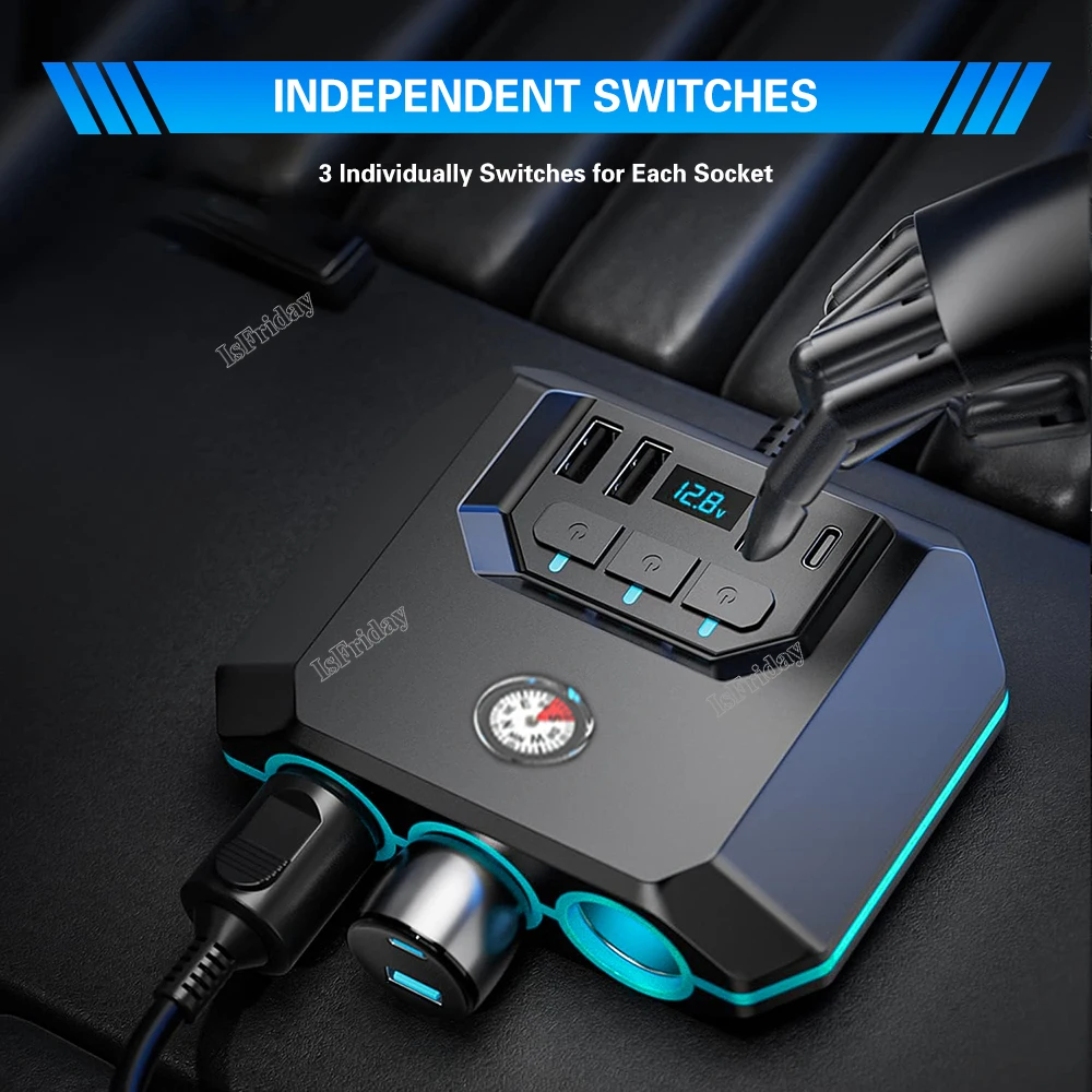 

Разветвитель USB для быстрой зарядки, 120 Вт