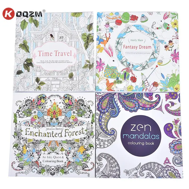 

Coloring Book For Children Adult Relieve Stress Kill Time Painting Art Book Anti-Stress Magic Forest Fantasy Dream Wonderland