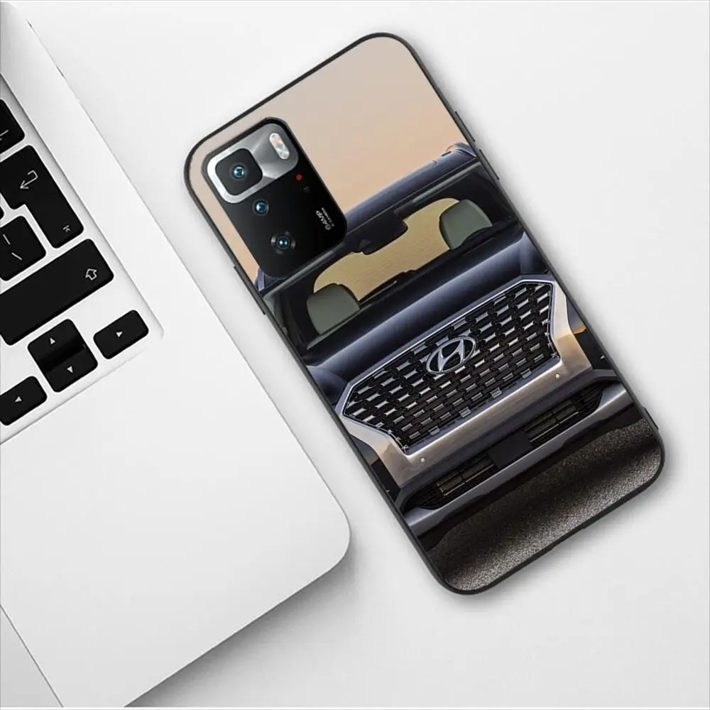 Hyundai Luxury Car Logo Phone Case For Redmi 9 9A 7A 10 8A 10A 8 Note 11 10S 7 11S Plus POCO X3 Pro Luxury Design Fashion Cover