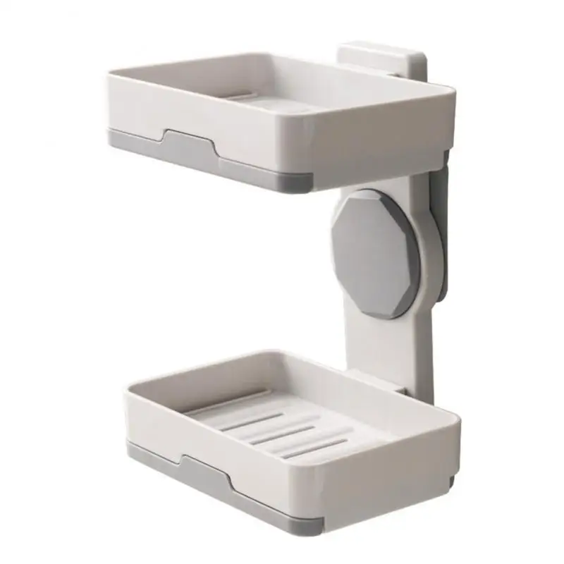 

Ящик для мыла, держатель для слива, двойной ящик без перфорации для ванной, душа, туалета, коробка для хранения туалетного мыла, новая коллек...