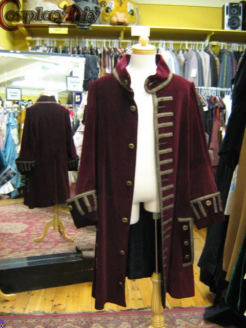 

Мужская куртка для косплея «сделай сам» в стиле колоний рококо, костюм для косплея, пиратский капитан брикет, куртка для взрослых, Мужская П...