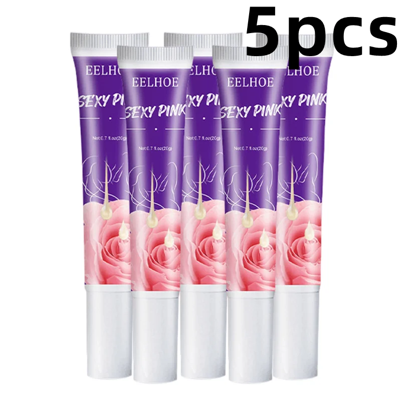 

5PCS Private Parts Pink Essence Whitening Cream Underarm Buttock Knee Dullness Brighten Improve Lip Moisturizer Face Beauty Care