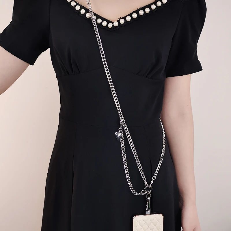 

Mobile Phone Lanyard Crossbody Long Can Be Shoulder Keel Hanging Chain Pendant Metal Chain Removal Hook Anti-lost Universal