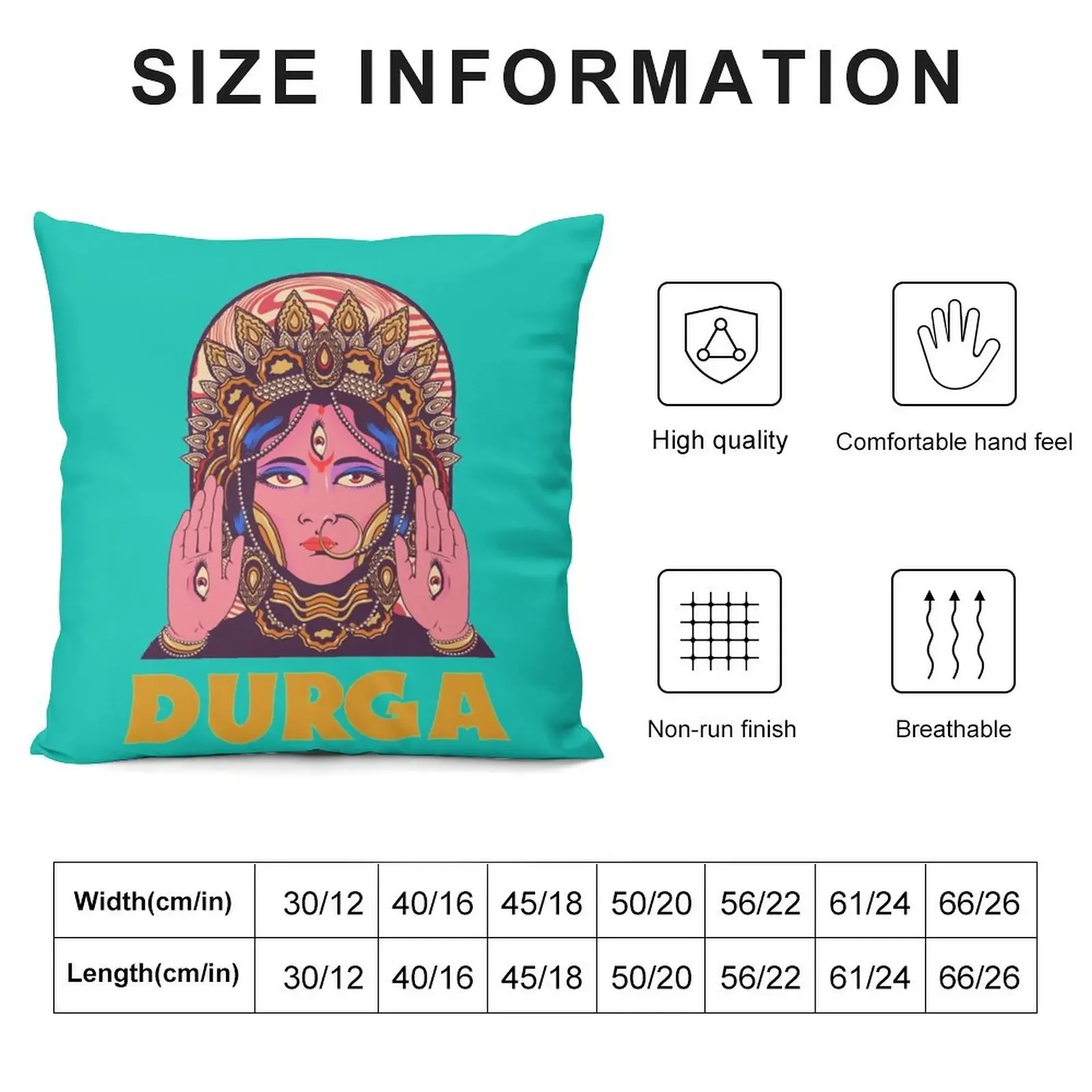 Печатная наволочка Durga III