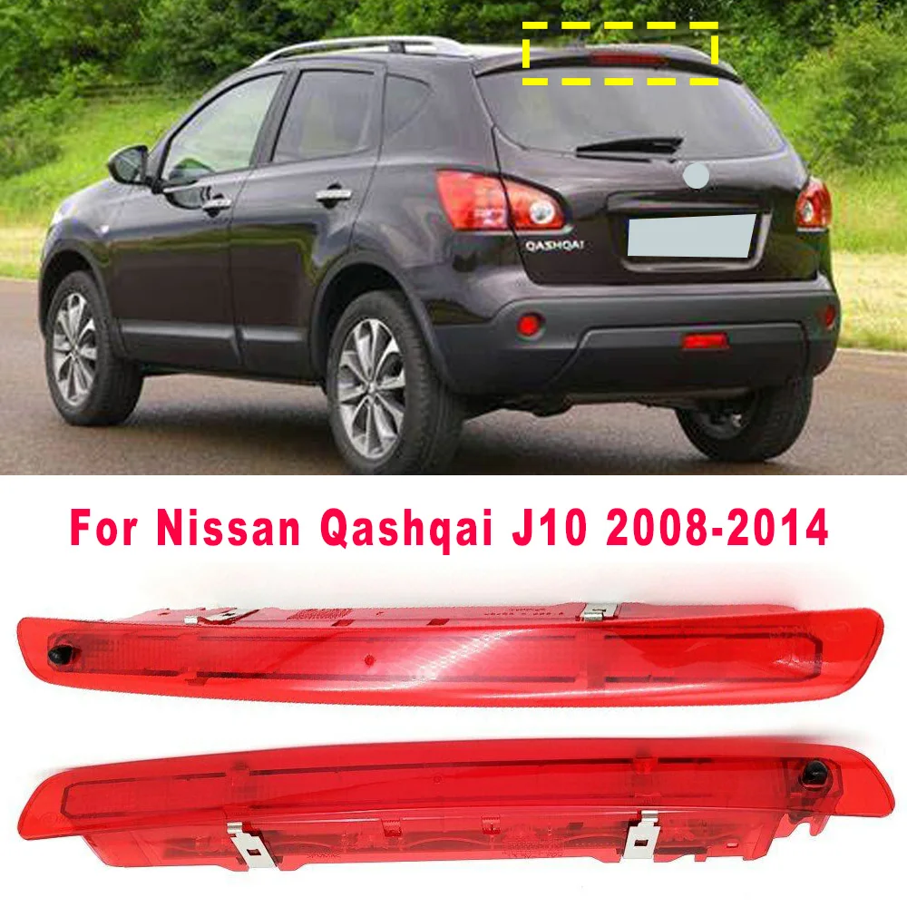 

For Nissan Qashqai J10 2008 2009 2010 2011 2012 2013 2014 Car LED 3RD Brake Light Rear High Mount Additional Third Stop Lamp