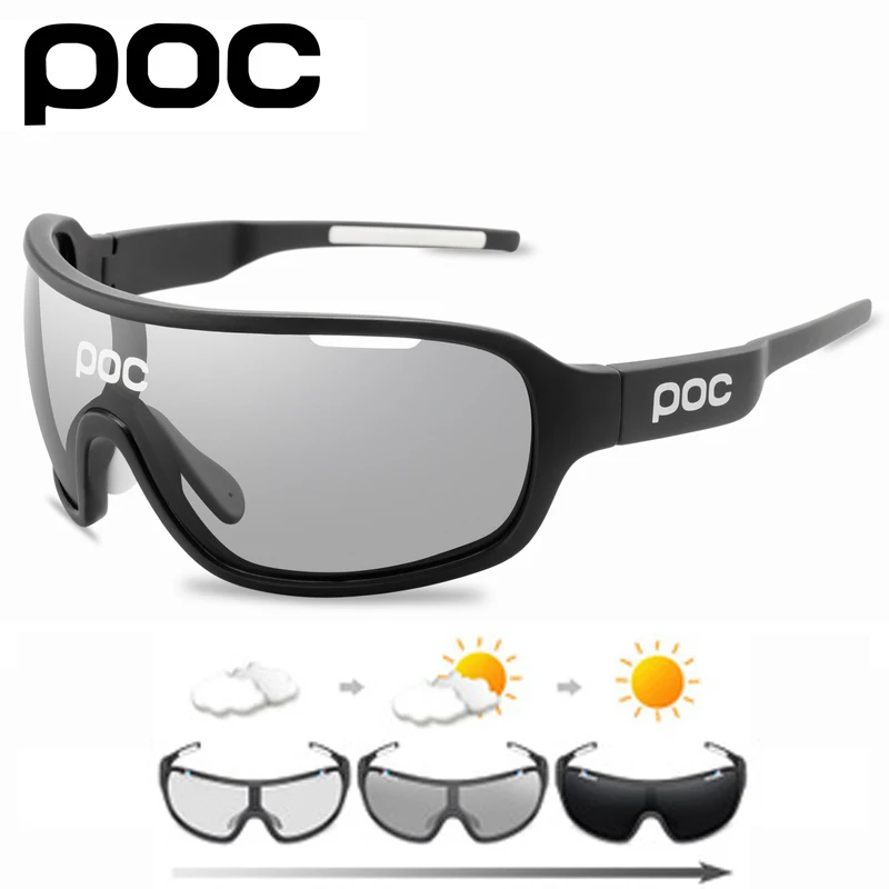 

POC Photochromic 5 Lens Polarized Sunglasses Men Women Cycling Glasses