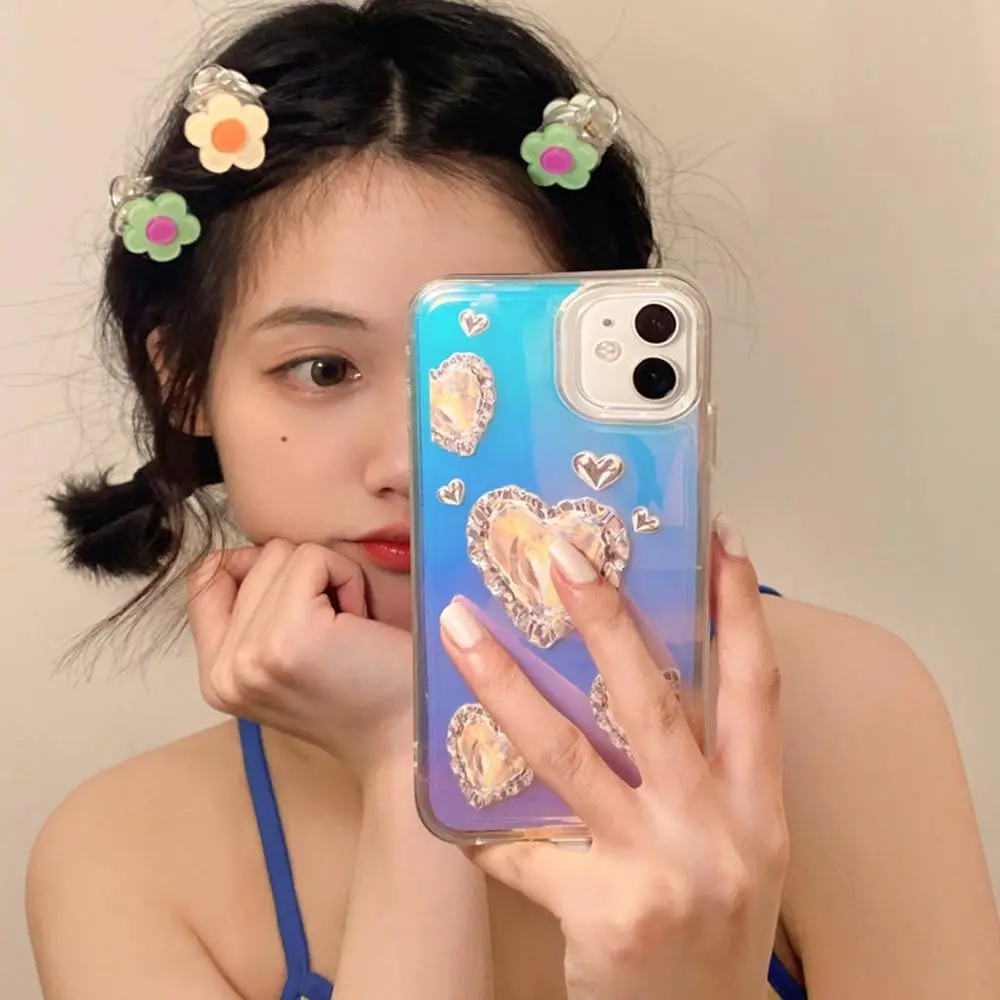 

Elegant Sweet For Girls Hair Crabs Flower Candy Color Korean Shark Clip Women Hair Claws Small Hairgrip Hair Side Clip