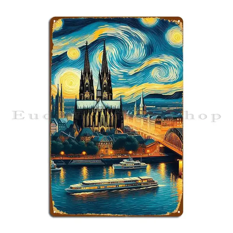 Одеколон Германия Дизайн В Стиле Винсента Ван Гога Звездная Ночь Металлическая