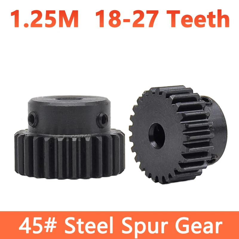 

GooBetter стальная цилиндрическая шестерня 1.25 модуля 18-27 зубьев