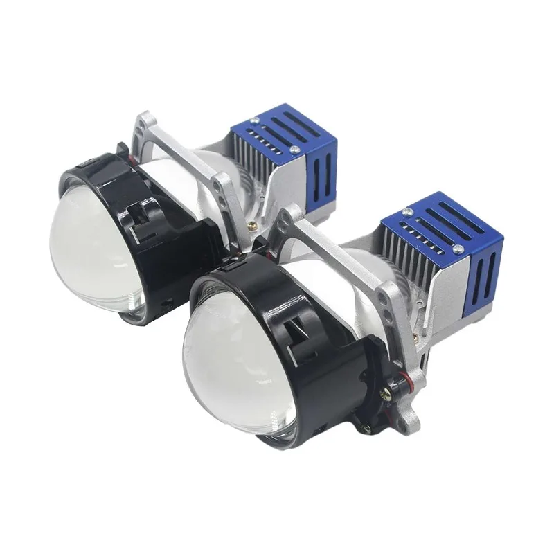 HD стеклянный объектив двойные отражатели 3 дюйма Bi светодиодный проектора для