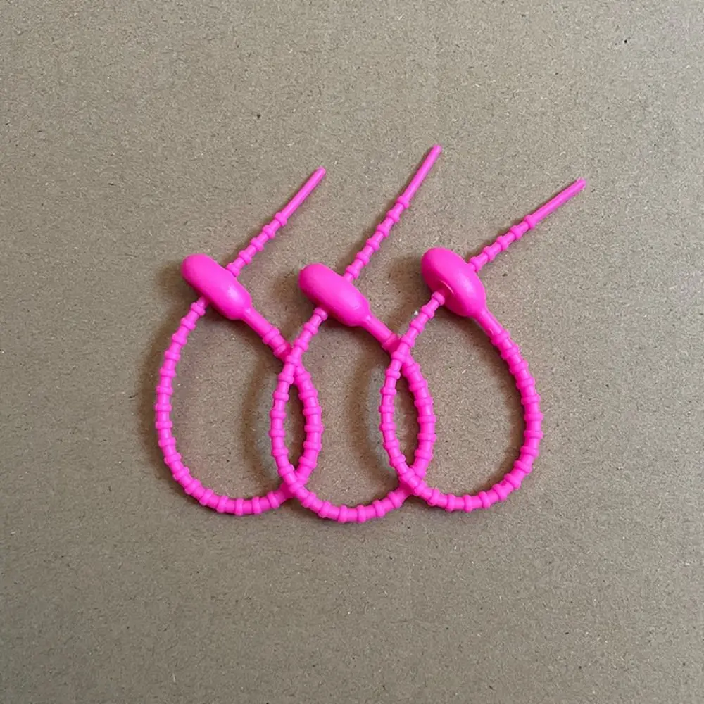 

3 шт. ярких цветов, силиконовый галстук, силиконовый материал, головастик в форме пряжки, кабельные стяжки, многоразовая сумка, аксессуары, ремешок