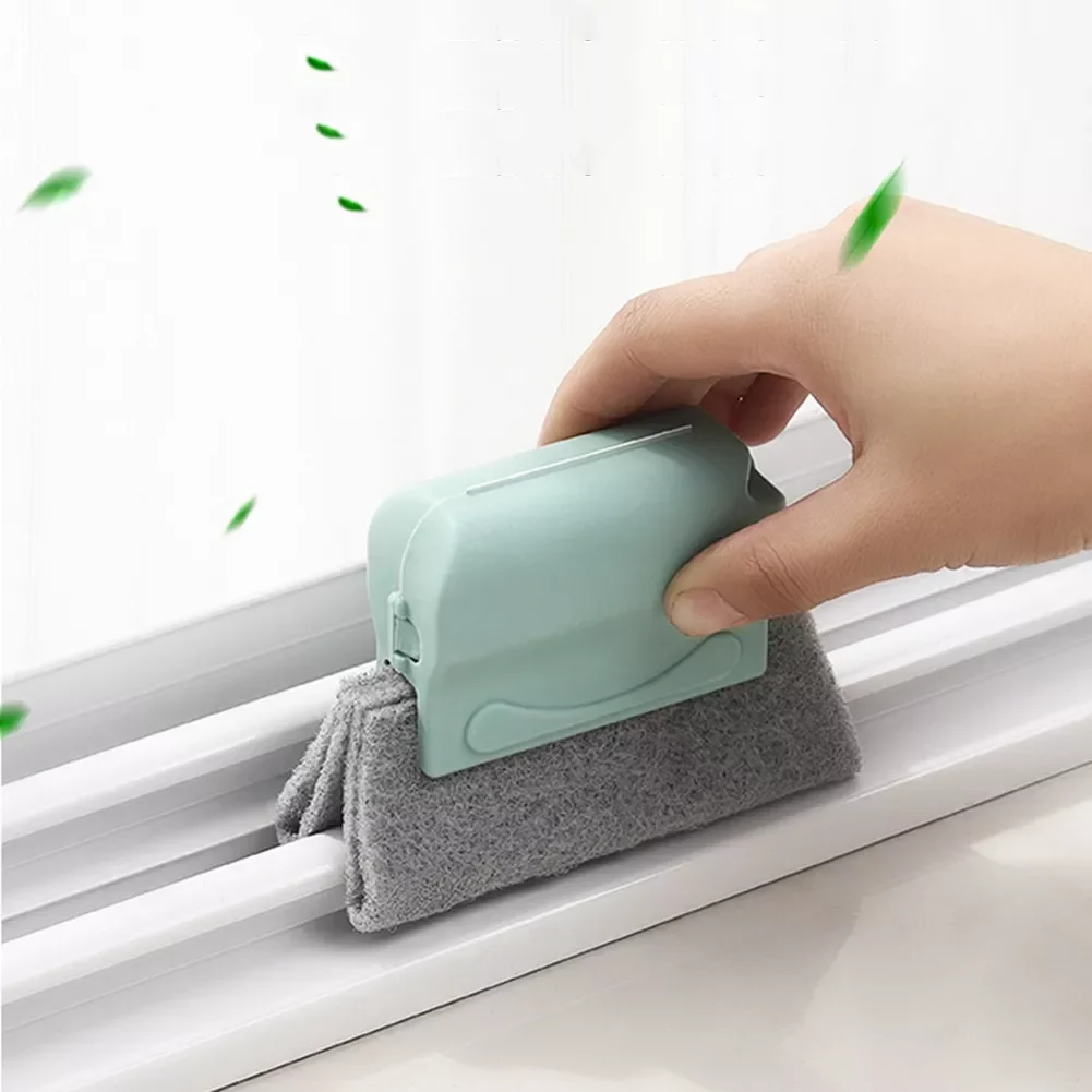 

NEW IN Window Groove Cleaning Brush Slot Quickly Cleaner Corners Scouring Cloth Gap Household Sliding Door Track Cleaning Tool