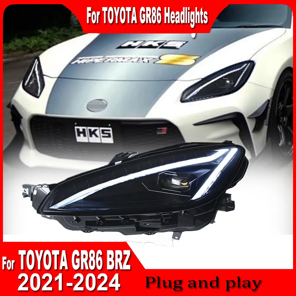 Автомобильная Стайлинг Фара для Subaru BRZ GR86 2022 2023 Светодиодная фара DRL Сигнал Hid Bi Xenon