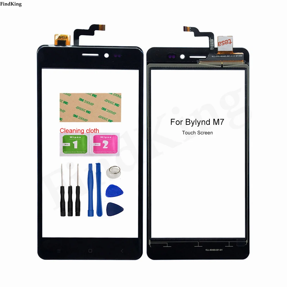 

Touch Screen Panel For BYLYND M7 Touch Screen Digitizer Sensor Front Glass Sensor M7 Panel Replacement Part
