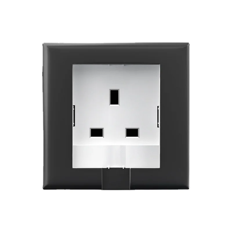 

Вилка стандарта Великобритании, встраиваемая панель для ванной комнаты 13 а со скрытой водонепроницаемой вилкой и встроенной невидимой кухонной невидимой розеткой типа 86 220 В