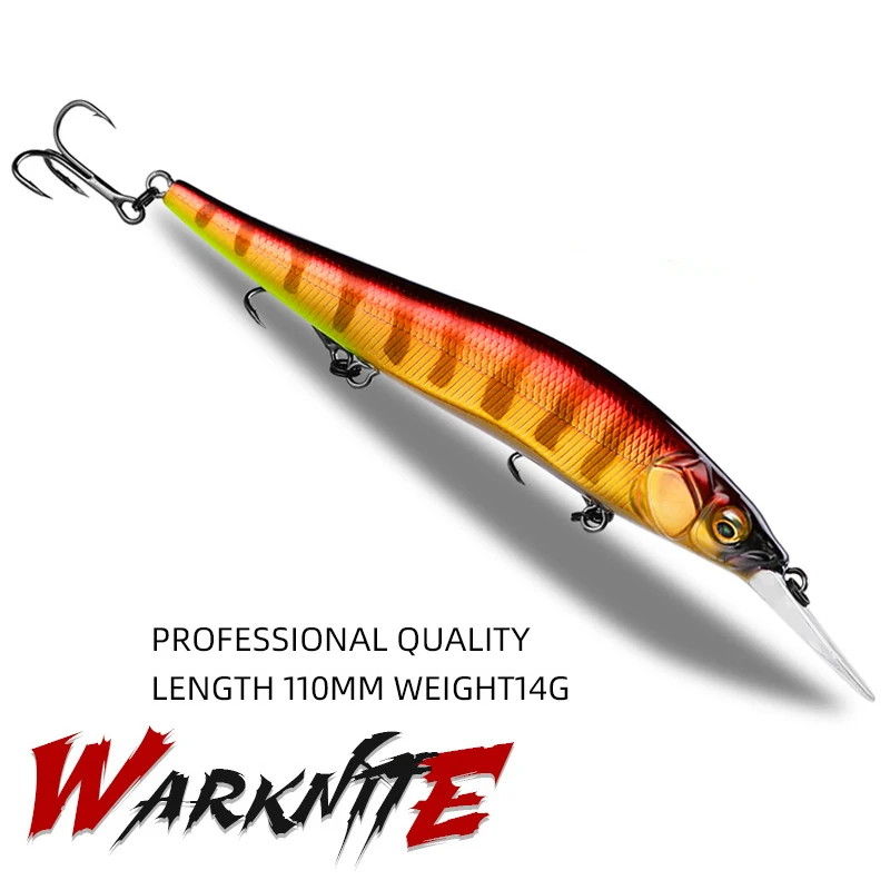 

110mm 14g Dive 1.8m Sp Fishing Lures Wobbler Floating Minnow Artificial Bait Predator Tackle Jerkbaits Pike Bass Fishing Lure