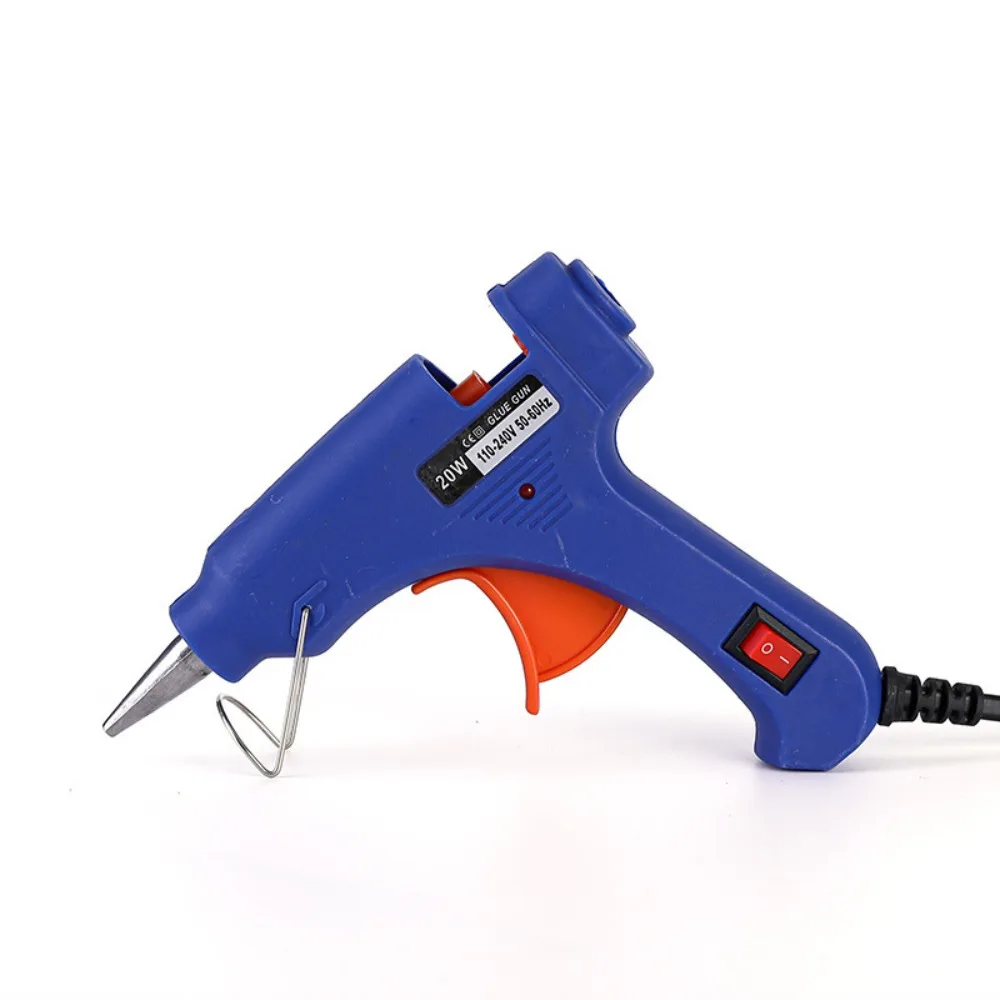 20 Вт термоклеевой пистолет, мини-бытовые промышленные пистолеты, температура нагрева, термоэлектрический инструмент для ремонта, использование клеевых палочек 7 мм