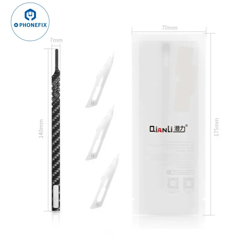 

Qianli TX01 набор ножей-скальпель из углеродного волокна, набор мобильных материнских плат, резка клея, процессор, удаление микросхем, ремонт телефона, ручные инструменты