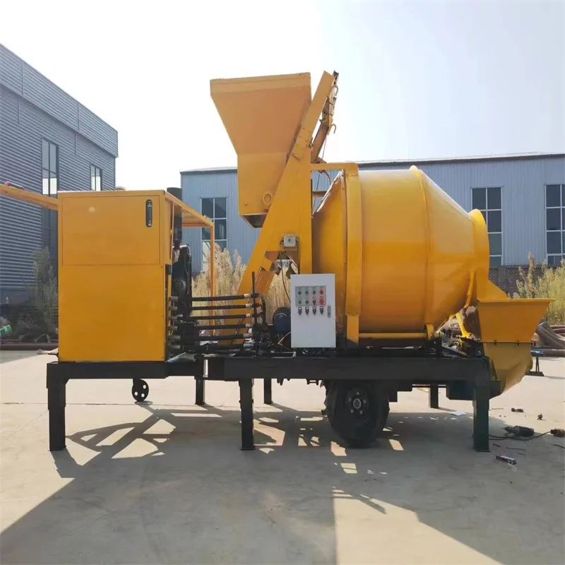 Новые продукты Дизельный мини-портативный бетономешалка с бетононасосом/Bomba