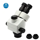 Тринокулярная микроскопическая головка 7-45X для мультифокального промышленного увеличения стерео микроскоп + WF10x20 линзы окуляра для глаз защита для глаз