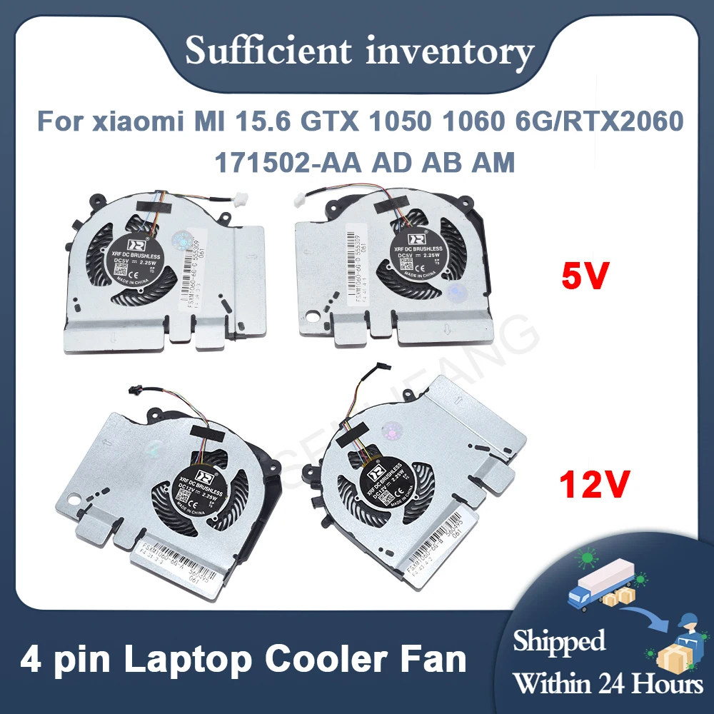 

Вентилятор охлаждения ЦП для ноутбука Xiaomi Mi 5 в 12 В 171502-AA AD AB AK AM GTX1050 1060 RTX2060