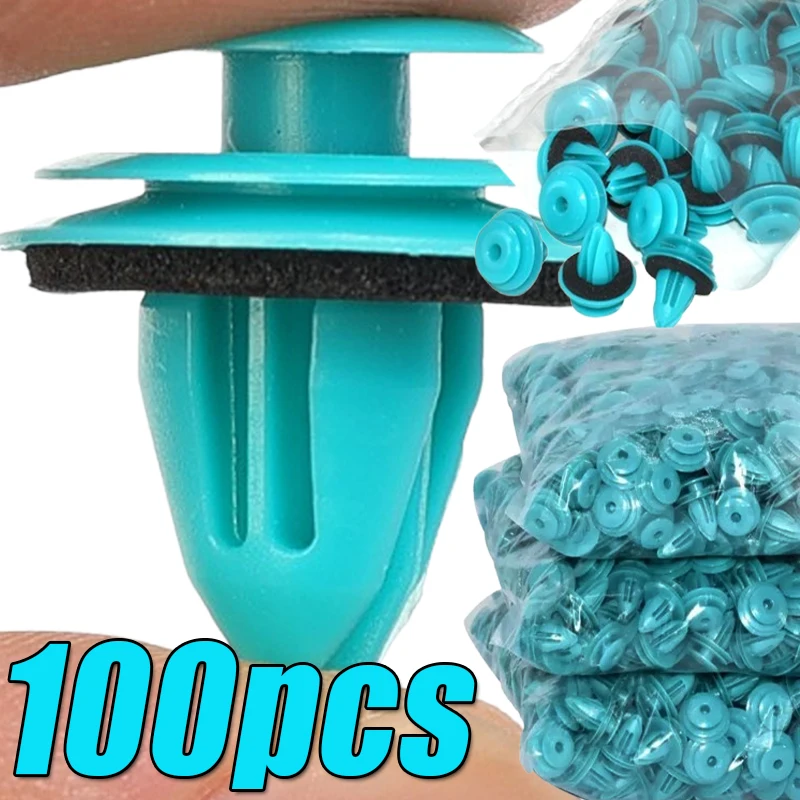 

100-20 шт., зажим для автомобильной дверной панели с уплотнительным кольцом, автозастежка, заклепка, зажим для бампера, фиксатор, аксессуары для салона автомобиля