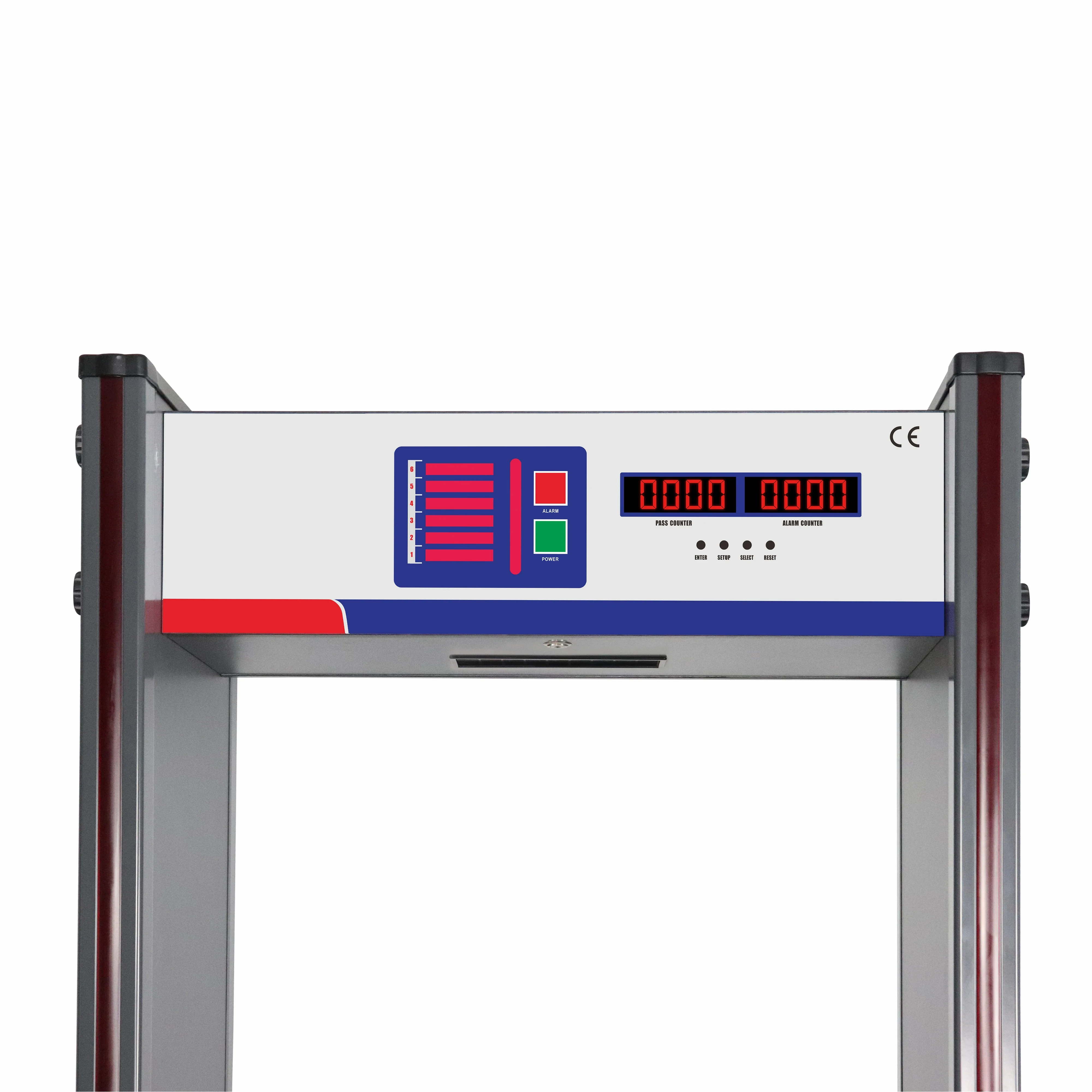100C Прогулка через металлоискатель арка детектор