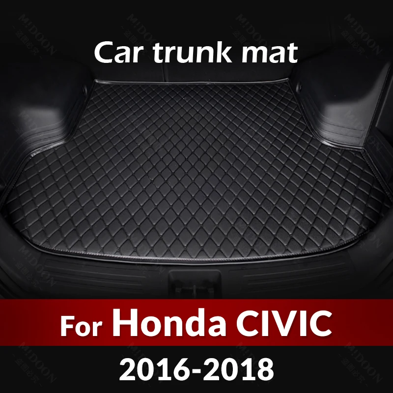 

Car Trunk Mat For HONDA CIVIC 2016 2017 2018 Custom Car Accessories Auto Interior Decoration