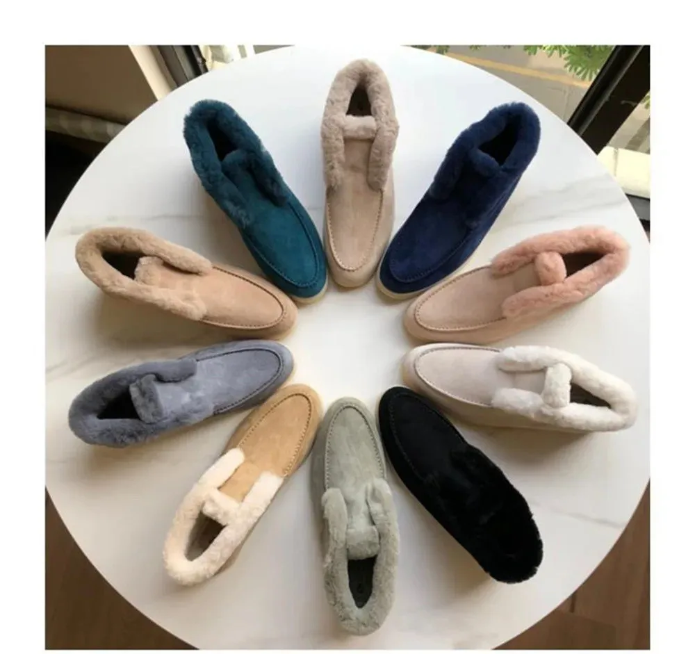 Женские теплые туфли на плоской подошве зимние короткие ботинки из натуральной