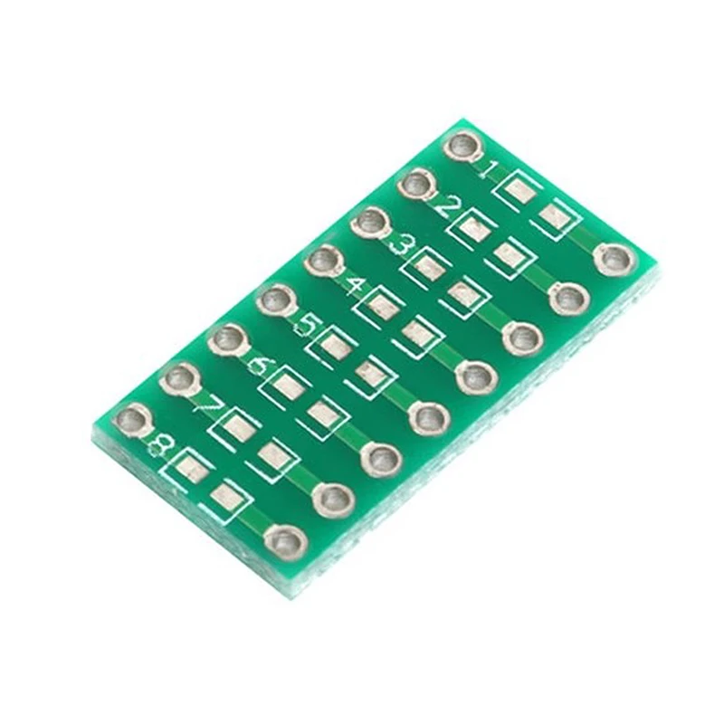 Набор из 10 переходников для печатных плат: SMD в DIP (SOP, MSOP, SSOP, TSSOP, SOT23) на 8, 10, 14, 16, 20, 24, 28 выводов, адаптер SMT-DIP (art.: 3920db39bc222) - 3920db39bc222