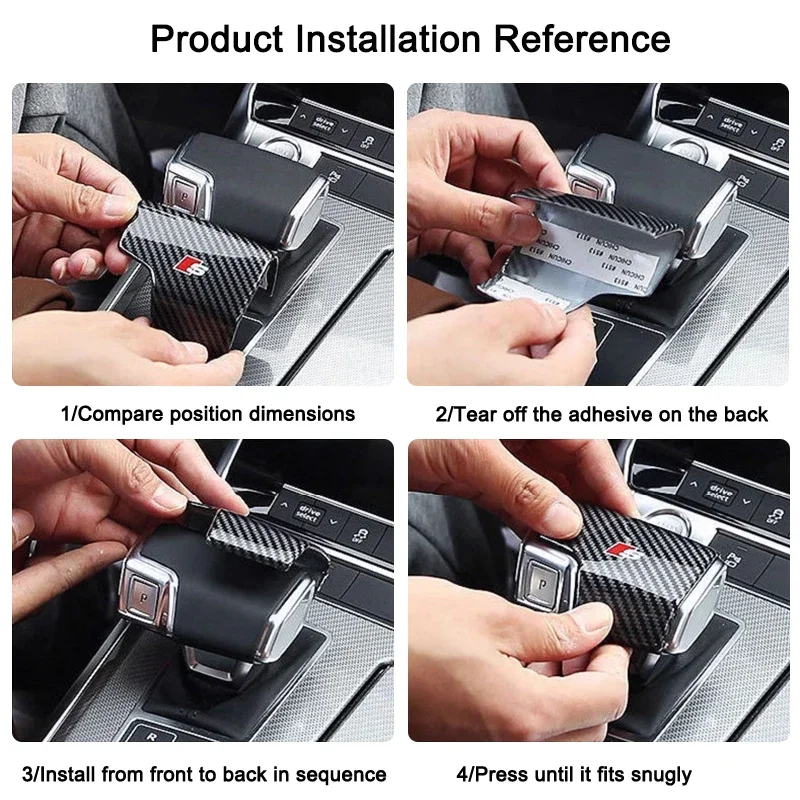 Крышка ручки автомобиля модификация головки переключения для Audi Sline A3 A1 A4 B8 B7 A6 C7 A5