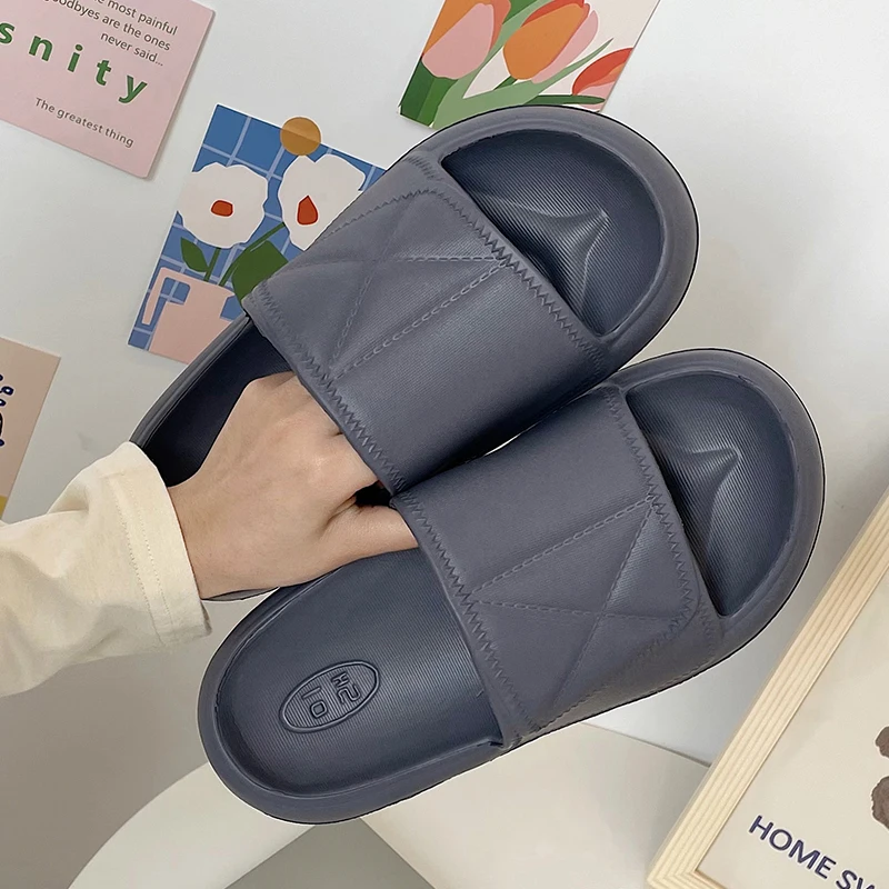 

ChuulGorl Women Slippers Outdoor Home Summer Beach 2022 Soft Flat Female Sandals Eva Leisure Indoor Bathroom Anti-slip Shoes