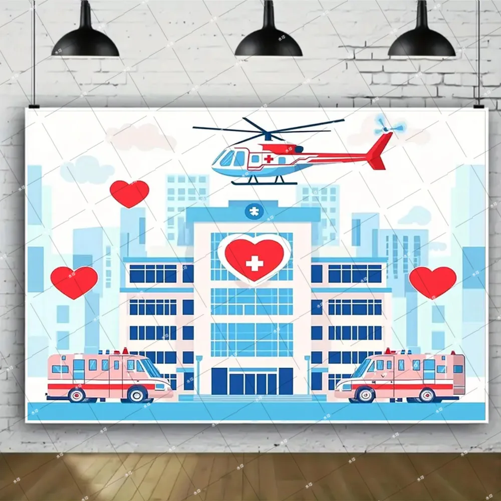 Доктор Медсестра Выпускная тема Медицинская скорая помощь Выпускной фон День