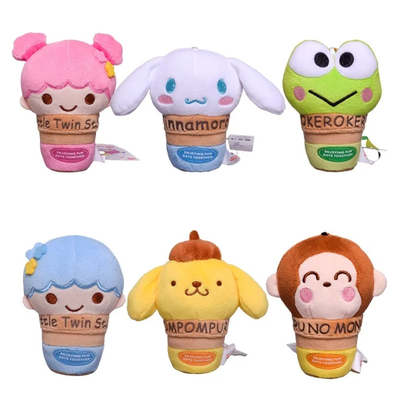 

Аниме мультфильм Мороженое Cinnamoroll маленькая двойная звезда пурин собака кавайная детская милая плюшевая кукла брелок подарок для детей