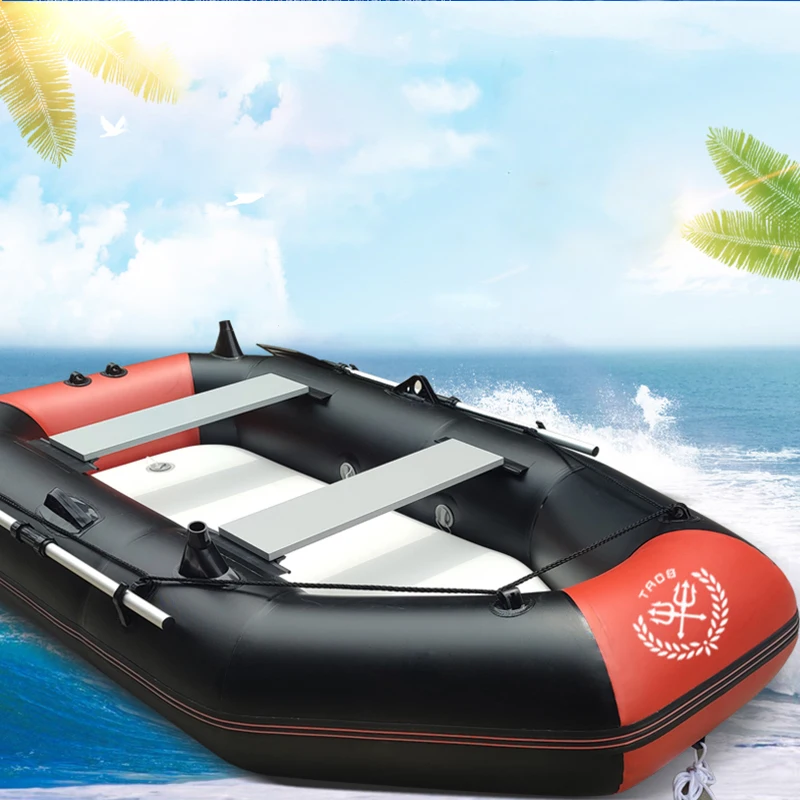 Складная надувная лодка из ПВХ износостойкая утолщенная сине-серая Каяка 1 75 м