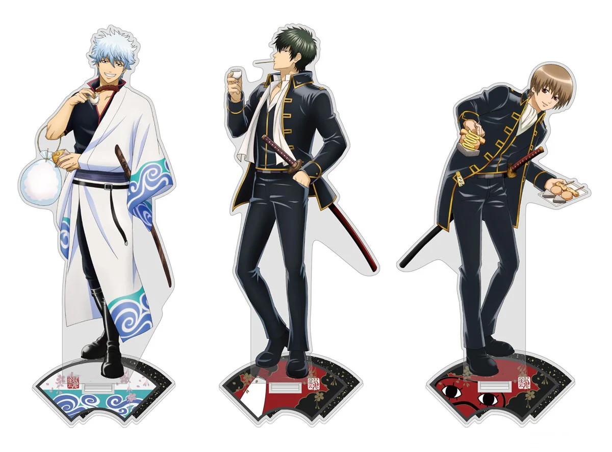 Магазин аниме GinTama Okita Hijikata Sakata Stall Eating and Walking Ver акриловая подставка настольный