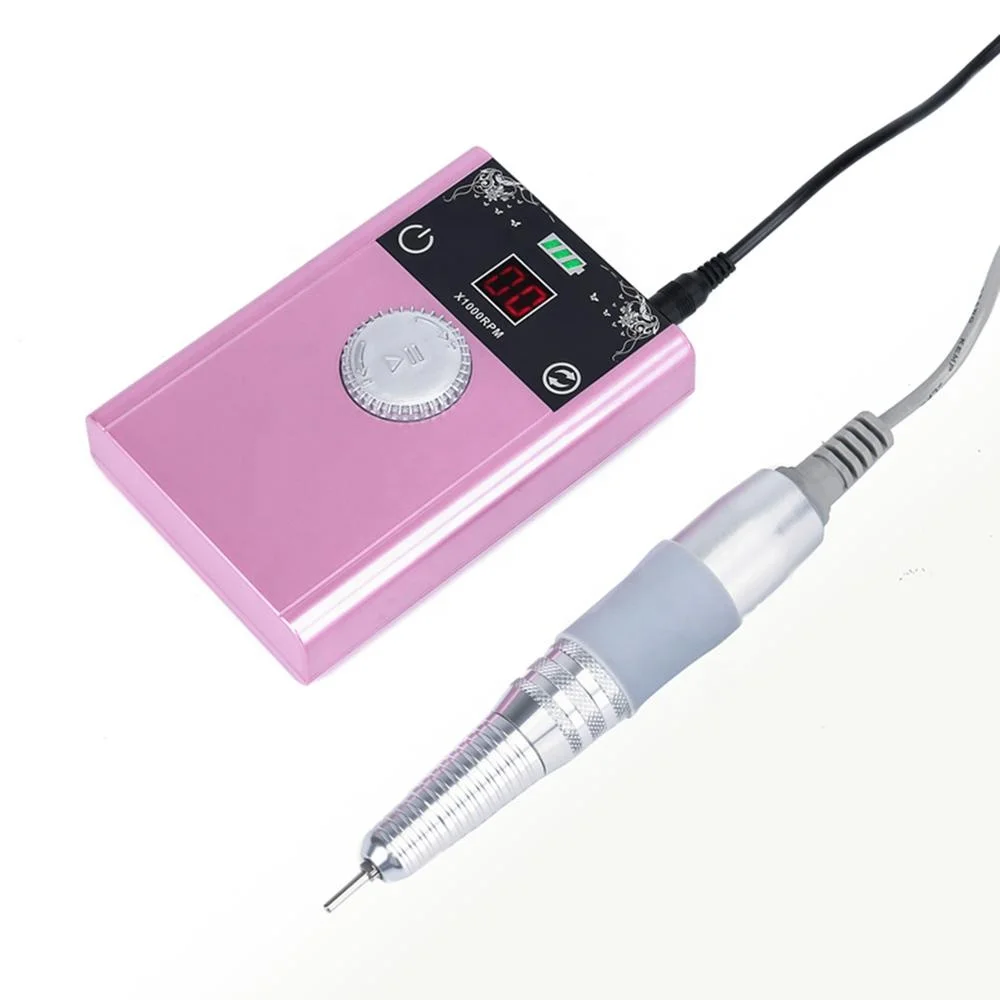 

40000RPM Portable Nail Drill 80W Rechargeable Li-ion Battery Nail Polishing Manicure Wireless Drill Machine
