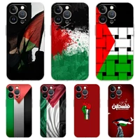 palestine flag soft transparent phone case cover for iphone 13 12 11 pro max x xr 8 7 plus se2020 xs max luxury shell fundas bag