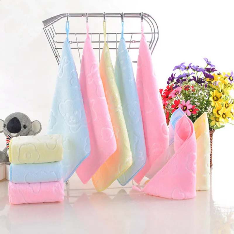 

Fashion New Towel Fashion Superfine Fiber Kid Bath Towels Washcloth Square Towel Children Bathroom Wipe Wash Cloth Gift Towel