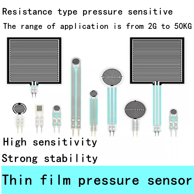 

Film pressure sensor resistive force-sensitive pressure-sensitive foot flexible PVDF robot tactile FSR402 406