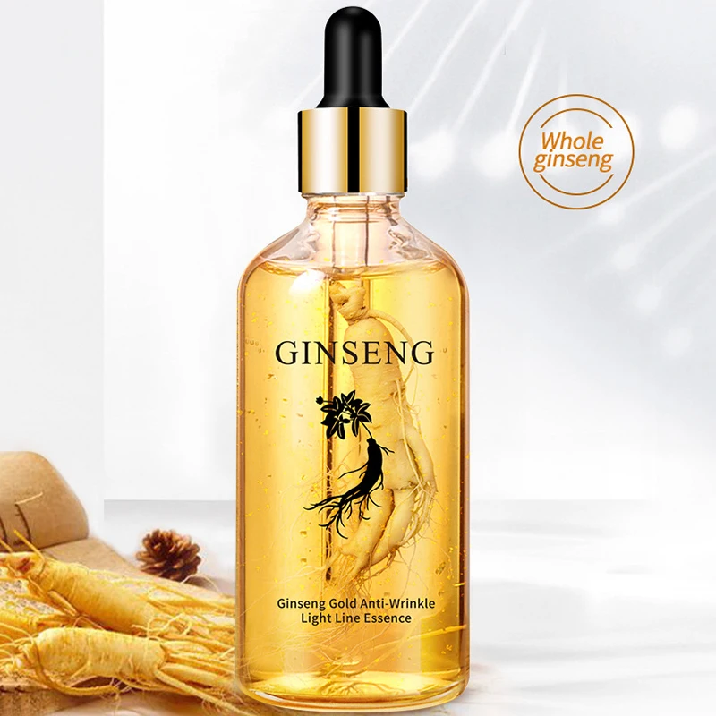 Золотая эссенция против морщин женьшеня 100 мл полипептид Антивозрастная