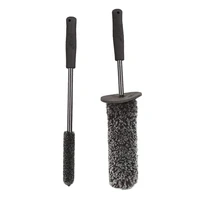 microfiber wire wheels brush lengthened non slip handle easy to cleaning crevice brushes car cleaning tool
