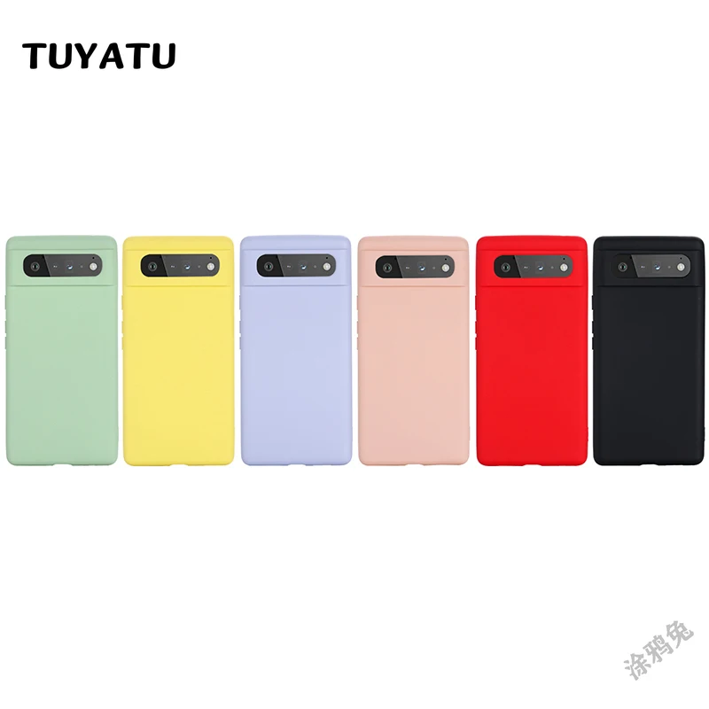 

Soft Liquid Silicone Eco-friendly For Pixel 6 Pro 5 5A 4A 4XL Pixel4 Pixel5 Mobile Phone Back Cover For Google Pixel 6 Case